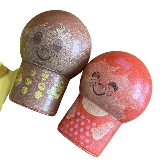 Vintage 1972 Mattel Wind Up Putt Putt Wooden Train Toy Set Random Lot - Picture 14 of 16